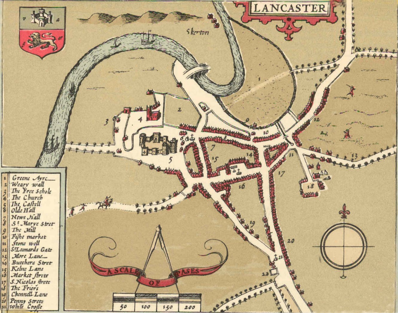 Weekend Walk Bonus – The Earliest Map of Lancaster – Lancaster Civic Vision